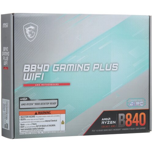 Купить Материнская плата MSI B840 GAMING PLUS WIFI  5611937. Характеристики, отзывы и цены в Донецке