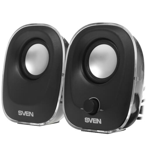 Купить Колонки SVEN 330 черный  1152005. Характеристики, отзывы и цены в Донецке