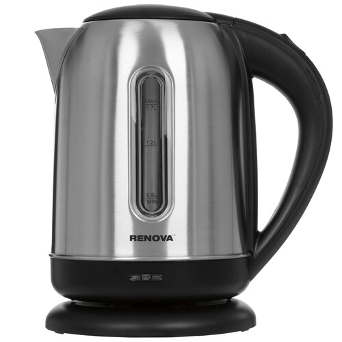 Купить Электрочайник Renova KT17S-02B серебристый  9207218. Характеристики, отзывы и цены в Донецке