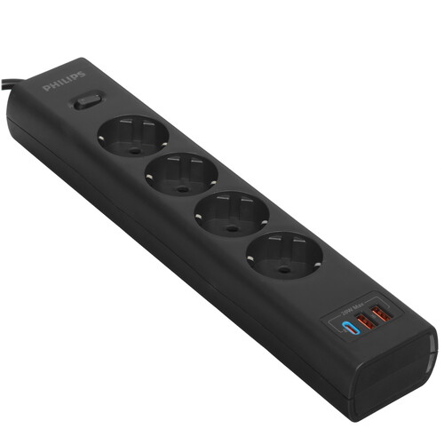 Купить Сетевой фильтр Philips CHP4346 черный  9158521. Характеристики, отзывы и цены в Донецке