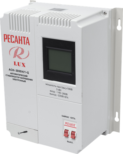 Купить Стабилизатор напряжения Ресанта АСН-3000Н/1-Ц Lux  7901346. Характеристики, отзывы и цены в Донецке