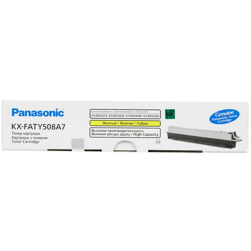 Купить Картридж лазерный Panasonic KX-FATY508A желтый  0133876. Характеристики, отзывы и цены в Донецке