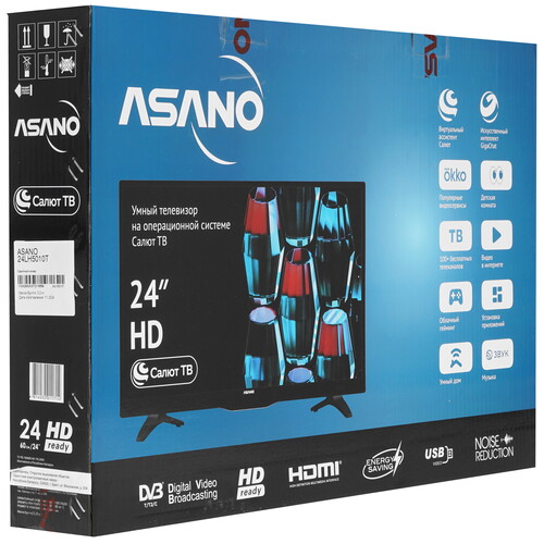 Купить 23.8" (60 см) Телевизор Asano 24LH5010T черный  9225862. Характеристики, отзывы и цены в Донецке
