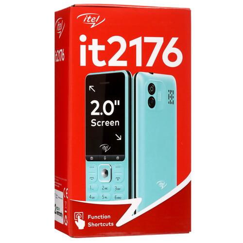 Купить Сотовый телефон Itel it2176 синий/черный  5462630. Характеристики, отзывы и цены в Донецке