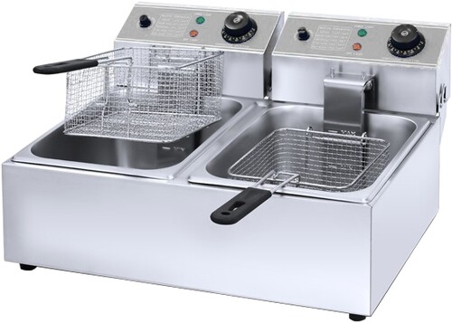 Купить Фритюрница Viatto EF-8L-2-B серебристый  9985905. Характеристики, отзывы и цены в Донецке