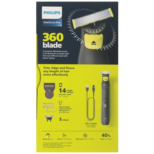 Купить Триммер Philips OneBlade QP6542/15 черный/желтый  5631190. Характеристики, отзывы и цены в Донецке