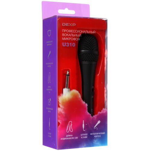Купить Микрофон DEXP U310 серый  1112972. Характеристики, отзывы и цены в Донецке