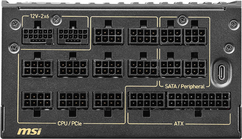 Купить Блок питания MSI MEG Ai1600T PCIE5 [306-7ZPEX11-CE0] черный  5621766. Характеристики, отзывы и цены в Донецке