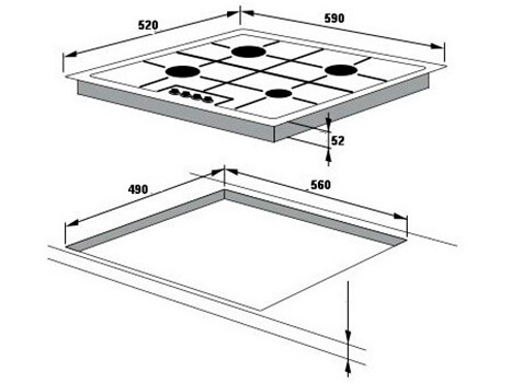 Купить Газовая варочная поверхность Hansa BHGI630301  8164939. Характеристики, отзывы и цены в Донецке