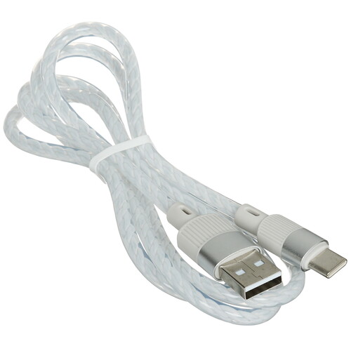 Купить Кабель круглый Hoco USB Type-C - USB 2.0 Type-A серый 1 м  9238228. Характеристики, отзывы и цены в Донецке