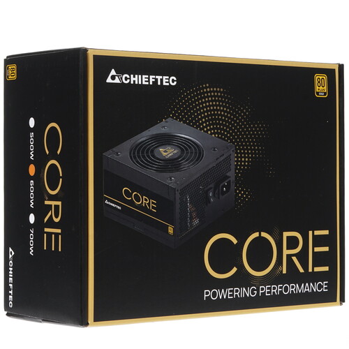 Купить Блок питания Chieftec CORE 600W  1605242. Характеристики, отзывы и цены в Донецке