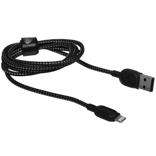 Купить Кабель круглый BY Lightning 8-pin - USB 2.0 Type-A черный 1 м  5482205. Характеристики, отзывы и цены в Донецке