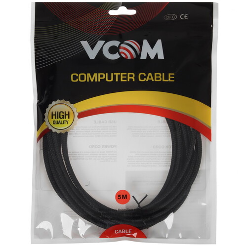 Купить Кабель VCOM черный  5471487. Характеристики, отзывы и цены в Донецке