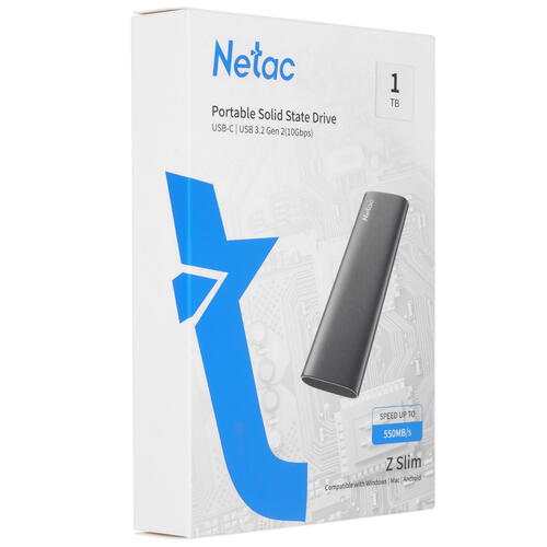 Купить 1000 ГБ Внешний SSD Netac Z SLIM  5369994. Характеристики, отзывы и цены в Донецке