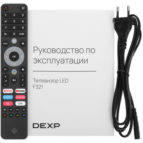 Купить 32" (81 см) LED-телевизор DEXP F321 черный  9046179. Характеристики, отзывы и цены в Донецке