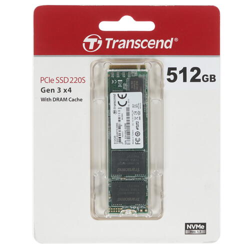 Купить 512 ГБ M.2 NVMe накопитель Transcend MTE220S [TS512GMTE220S]  1346264. Характеристики, отзывы и цены в Донецке
