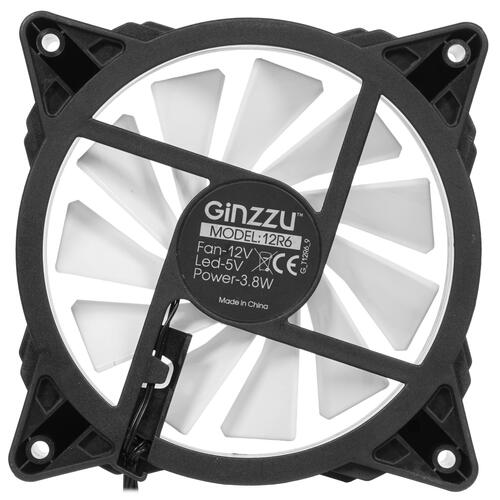Купить Вентилятор GiNZZU RGB [12R6]  1690223. Характеристики, отзывы и цены в Донецке