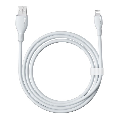 Купить Кабель круглый Baseus Lightning 8-pin - USB Type-C белый 1.2 м  9260748. Характеристики, отзывы и цены в Донецке