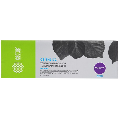 Купить Картридж лазерный Cactus CS-TN217C голубой, с чипом  5303627. Характеристики, отзывы и цены в Донецке
