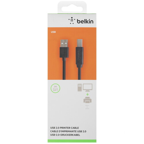 Купить Кабель Belkin USB 2.0 Type-A - USB 2.0 Type-B  5605625. Характеристики, отзывы и цены в Донецке