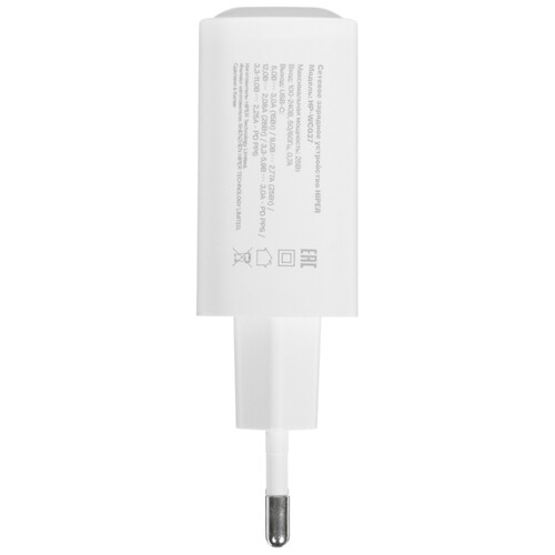 Купить Сетевое зарядное устройство HIPER HP-WC037 белый  5612961. Характеристики, отзывы и цены в Донецке