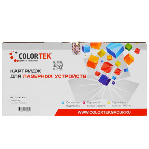 Купить Картридж лазерный Colortek TK-5140 Bk черный  5367013. Характеристики, отзывы и цены в Донецке