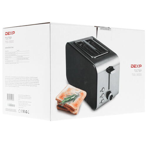 Купить Тостер DEXP TSS-3000 черный  1360988. Характеристики, отзывы и цены в Донецке