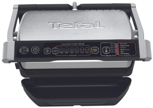 Купить Гриль Tefal Optigrill+ Initial GC706D34 серебристый  5472622. Характеристики, отзывы и цены в Донецке