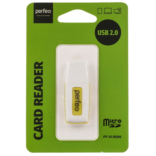 Купить Кард-ридер Perfeo PF-VI-R006  9209028. Характеристики, отзывы и цены в Донецке