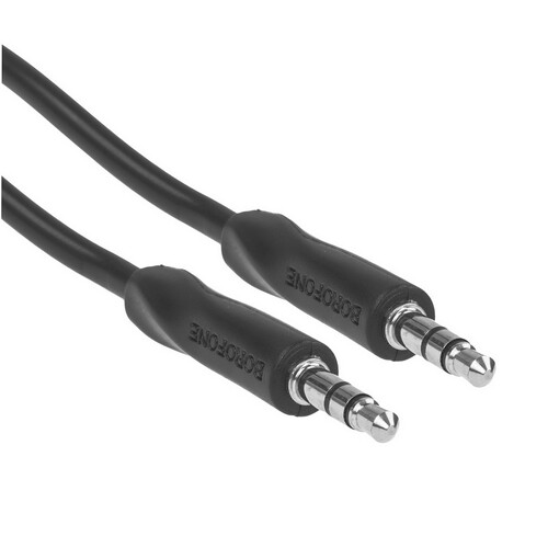 Купить Кабель   Borofone jack 3.5 мм - jack 3.5 мм черный  5474923. Характеристики, отзывы и цены в Донецке