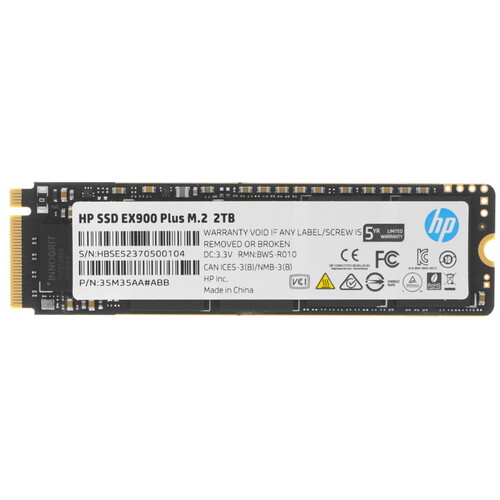 Купить 2000 ГБ M.2 NVMe накопитель HP EX900 Plus  9909228. Характеристики, отзывы и цены в Донецке