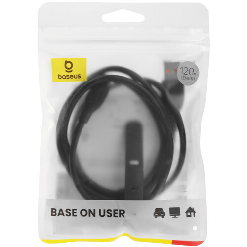 Купить Кабель круглый Baseus USB Type-C - USB 2.0 Type-A черный 1.2 м  9260762. Характеристики, отзывы и цены в Донецке