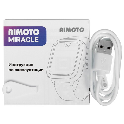 Купить Детские часы Кнопка Жизни Aimoto Miracle черный  5464815. Характеристики, отзывы и цены в Донецке