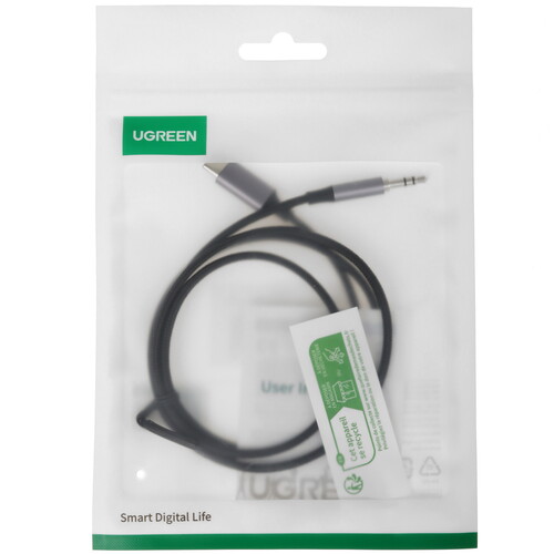 Купить Кабель   Ugreen USB Type-C - jack 3.5 мм черный  9983531. Характеристики, отзывы и цены в Донецке