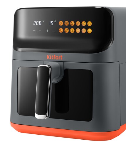 Купить Аэрогриль Kitfort КТ-8107 черный  9231648. Характеристики, отзывы и цены в Донецке