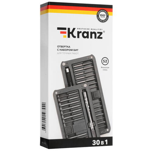 Купить Отвертка с набором насадок Kranz KR-12-4752  5091402. Характеристики, отзывы и цены в Донецке