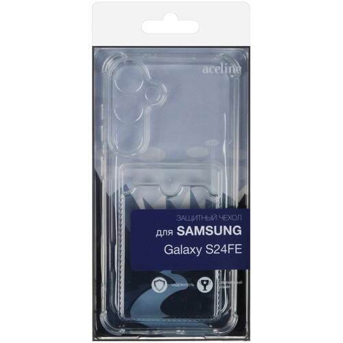 Купить Накладка  Aceline Pocket для Samsung Galaxy S24 FE прозрачный  5487889. Характеристики, отзывы и цены в Донецке