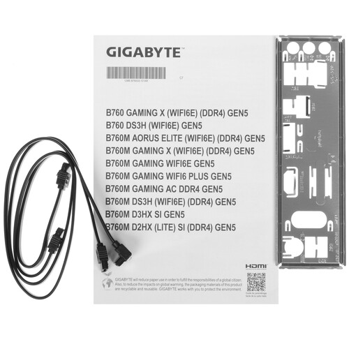 Купить Материнская плата GIGABYTE B760M DS3H WIFI6E GEN5  5633322. Характеристики, отзывы и цены в Донецке