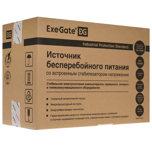 Купить ИБП ExeGate SpecialPro Smart LLB-2200.LCD.AVR.C13.RJ.USB  8195195. Характеристики, отзывы и цены в Донецке