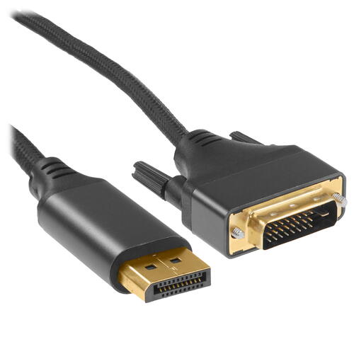 Купить Кабель однонаправленный Cablexpert DisplayPort - DVI-D, 1.8 м  5452088. Характеристики, отзывы и цены в Донецке