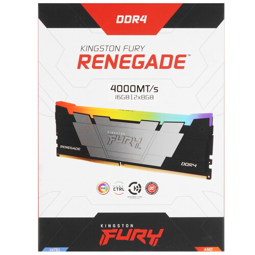 Купить Оперативная память Kingston FURY Renegade RGB [KF440C19RB2AK2/16] 16 ГБ  5494068. Характеристики, отзывы и цены в Донецке