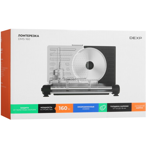 Купить Ломтерезка DEXP DMS-160 черный  9221958. Характеристики, отзывы и цены в Донецке