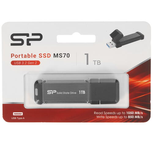 Купить 1000 ГБ Внешний SSD Silicon Power MS70 [SP001TBUF3S70V1G]  5441684. Характеристики, отзывы и цены в Донецке