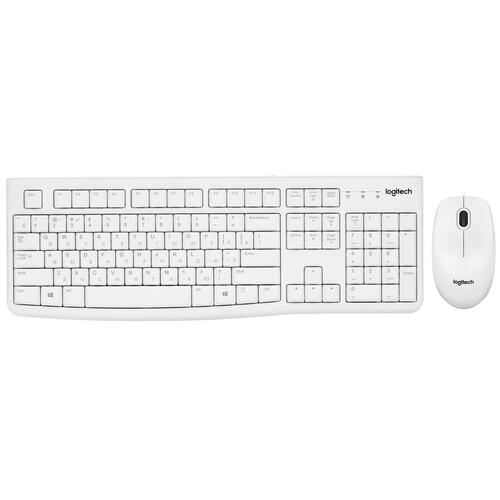 Купить Клавиатура+мышь  проводная  Logitech Desktop MK120 белый  5464667. Характеристики, отзывы и цены в Донецке