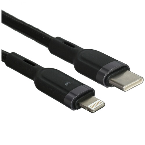 Купить Кабель круглый Hoco Lightning 8-pin - USB Type-C черный 1.2 м  5635319. Характеристики, отзывы и цены в Донецке