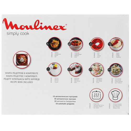 Купить Мультиварка MOULINEX SIMPLY COOK MK611832 черный  5349145. Характеристики, отзывы и цены в Донецке
