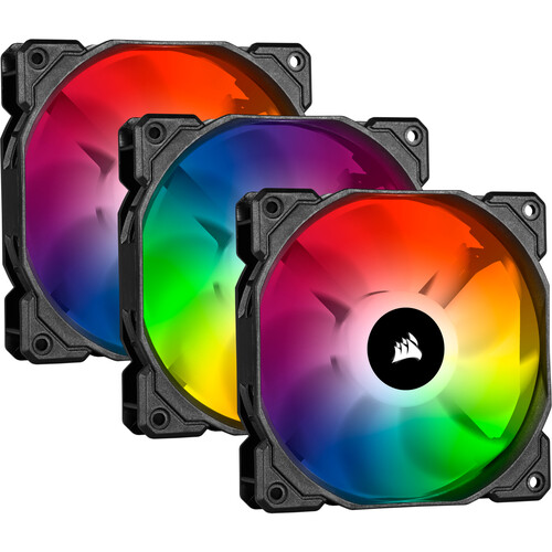 Купить Комплект вентиляторов Corsair iCUE SP120 RGB PRO Performance [C0-9050094-WW] черный  5610053. Характеристики, отзывы и цены в Донецке