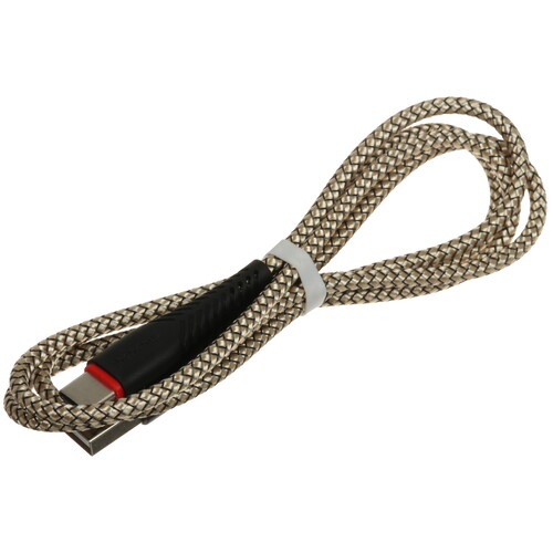 Купить Кабель круглый Borofone USB Type-C - USB 2.0 Type-A черный 1 м  5474979. Характеристики, отзывы и цены в Донецке