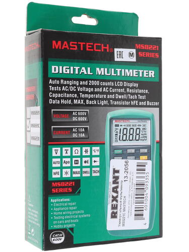Купить Мультиметр Mastech MS8221C  1064136. Характеристики, отзывы и цены в Донецке