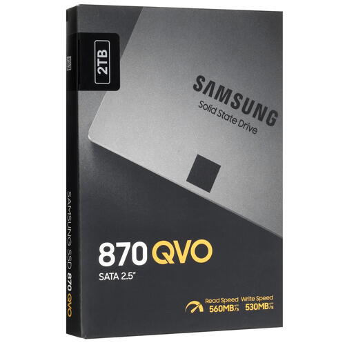 Купить 2000 ГБ 2.5" SATA накопитель Samsung 870 QVO  5073117. Характеристики, отзывы и цены в Донецке